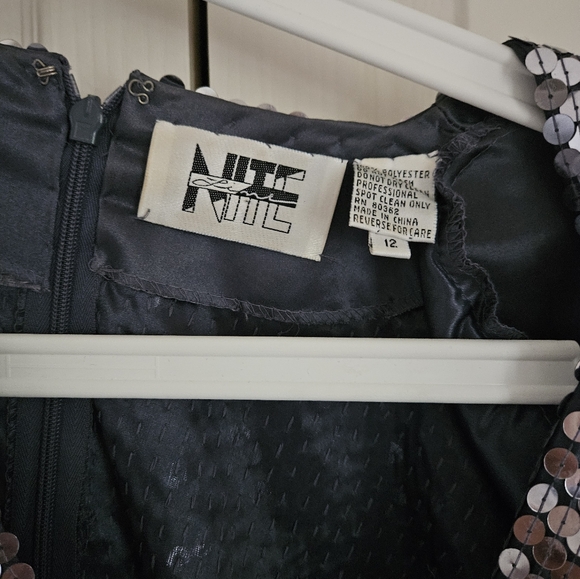 Vtg Silver Party Dress - Picture 3 of 4